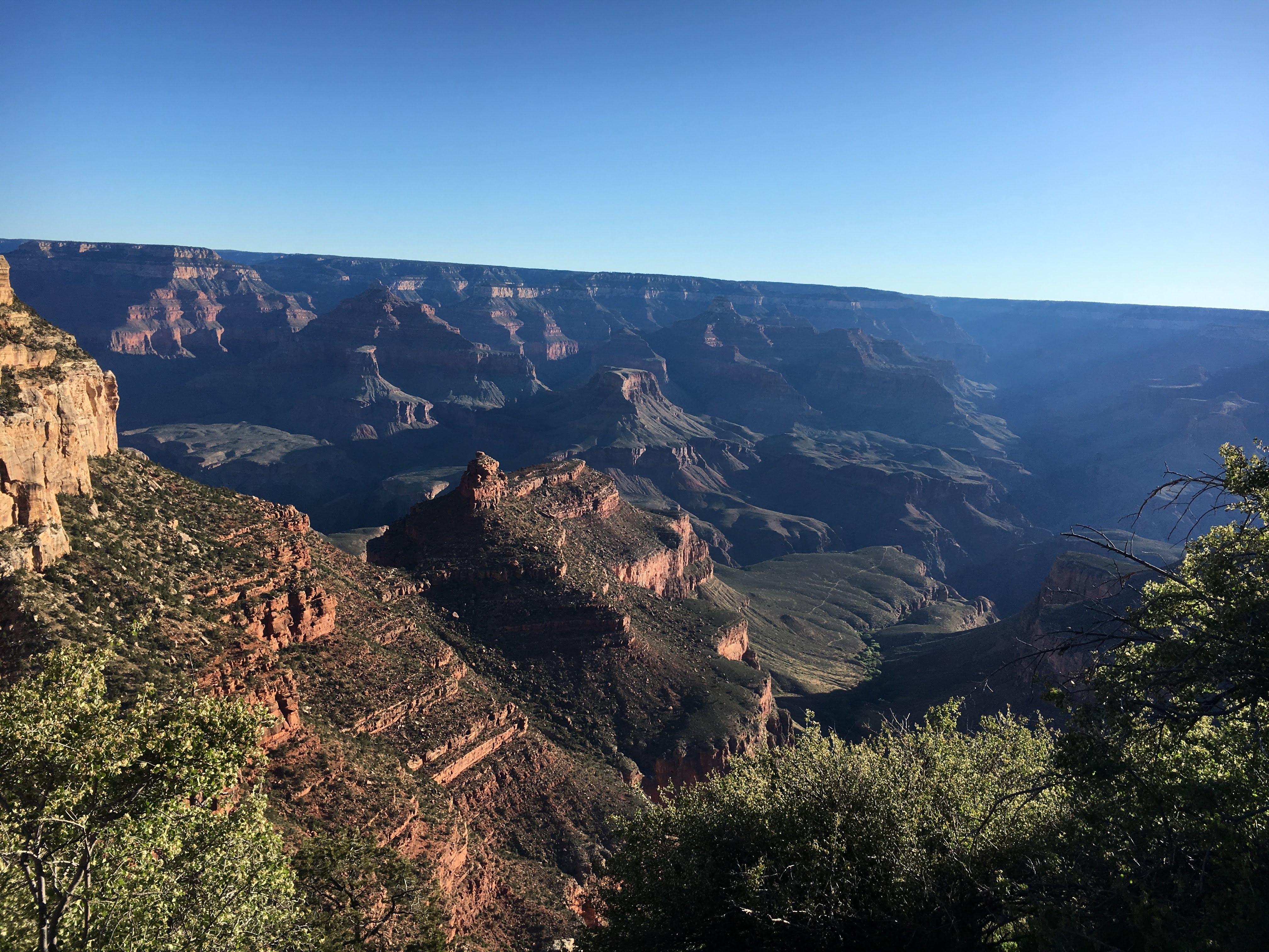 An early morning start to a long hike in The Grand Canyon
