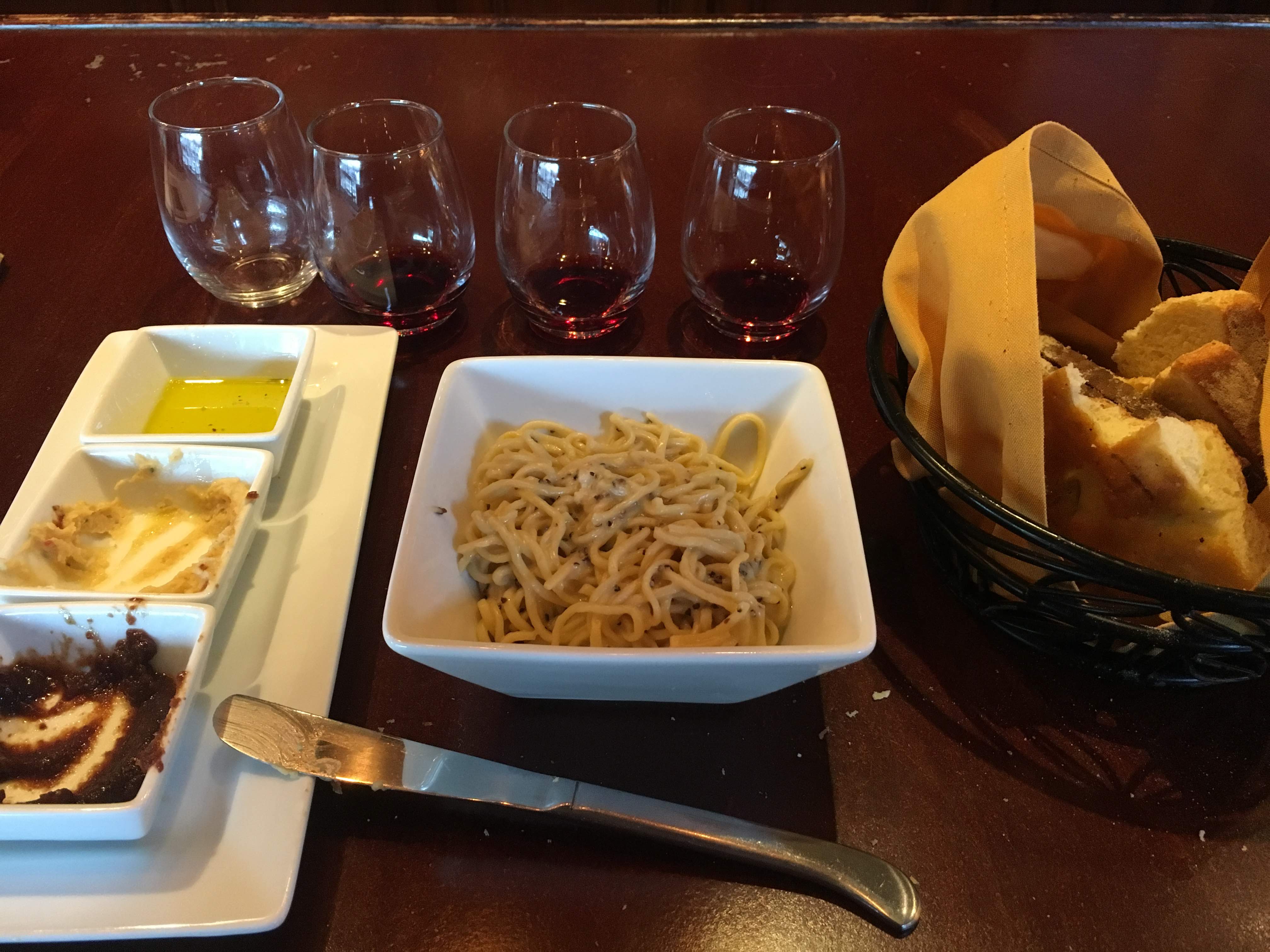 Maynard’s wine bar with freshly made pasta and bread