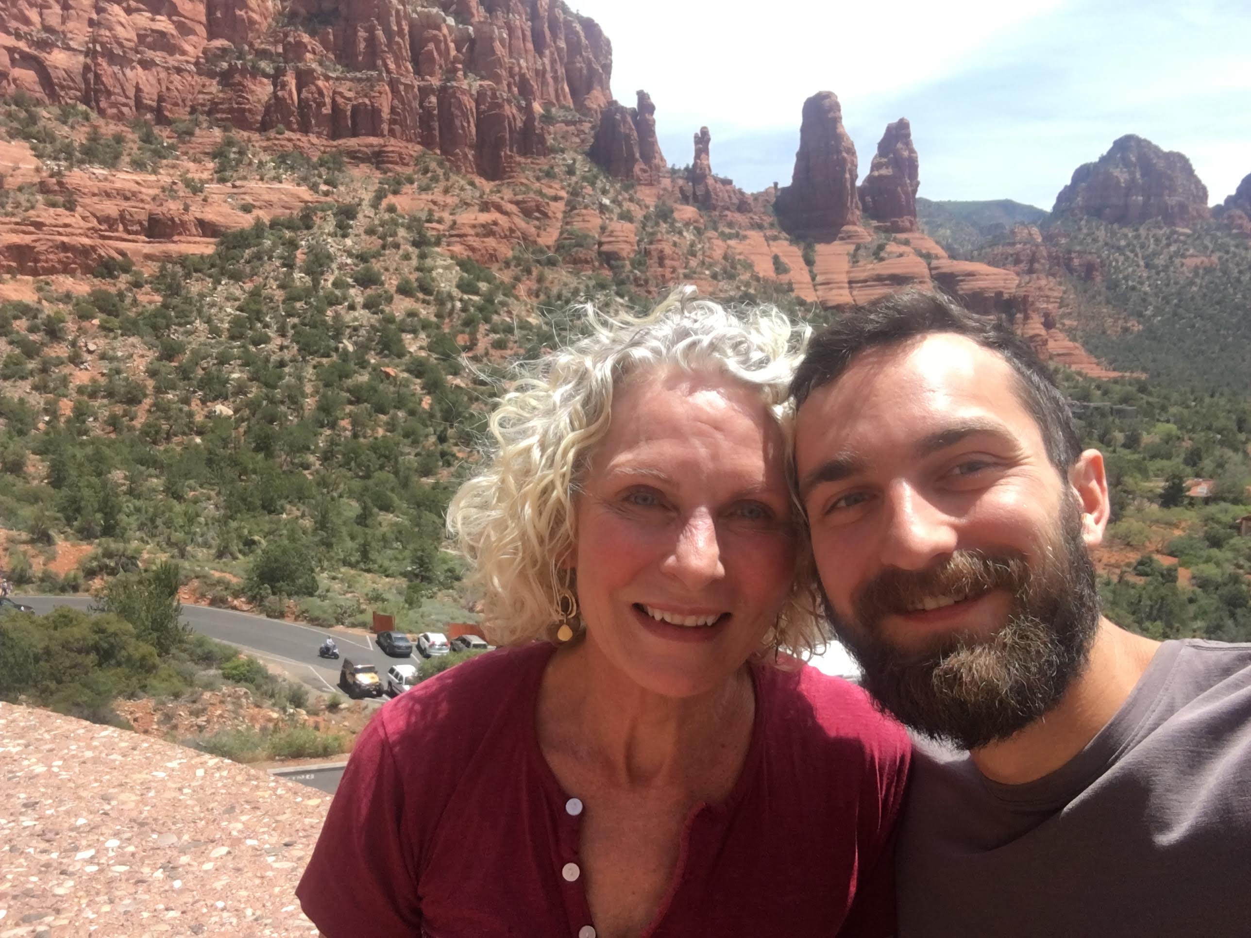 Mom and Zach in Sedona